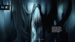 Manipulation Technique in Photoshop: Designing a Cursed Horror Film Cover #photoshoptutorial