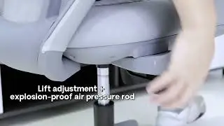 Ergonomic Mesh Office Chair with Adjustable Headrest, High-Density Molded Sponge Seat