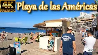 TENERIFE | From Troya Beach to Puerto Colón [This is how it looks 🤔] 25ºC 🌡️ | Walking Tour [4K]