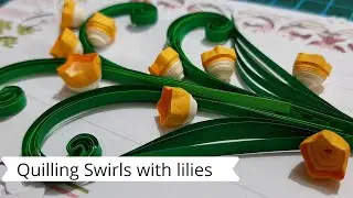Paper Quilling Swirls Techniques Tutorial | Lily Of Valley Quilling | Quilling art ideas