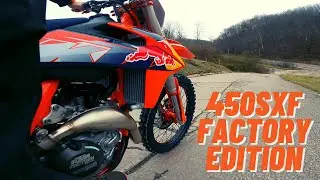 2021 KTM 450 SXF Factory Edition |  First Ride Break in (4K)