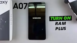 Samsung Galaxy A07: How To Enable RAM Plus