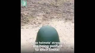 Testing helmet strength using explosivesSubscribe for more vedios