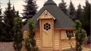 Entstehung einer Kota: Grillkota von Scandinavic Wood Art
