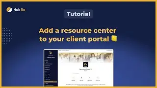 Add a resource center to your client portal