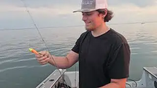Fishing on millacs lake with my son