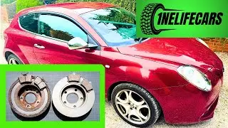 Как снять и заменить задний тормозной диск на Alfa Romeo Mito