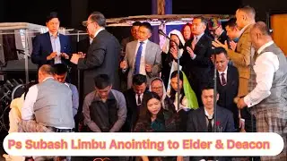 Ps Subash Limbu anointing to Elder & Deacon Emmanuel Church Folkston Kent