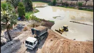 LiuGong Bulldozer Hits the Mark in Large-Scale Pond Filling Operation
