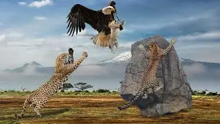 Scary Revenge! Angry Mother Leopard Climbs To The Nest Defeat Giant Eagle To Avenge Her Baby