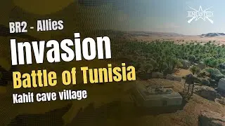 BR2 🇺🇸 Allies: Tunisia - Kahif cave village (Invasion Offensive) - Enlisted Gameplay