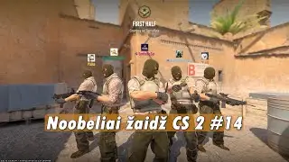 Noobeliai žaidž CS 2 #14 (stream epic feilai)
