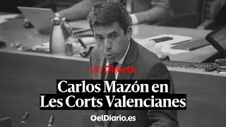 🔴 DIRECTO | MAZÓN comparece en Les CORTS VALENCIANES por la gestión de la DANA
