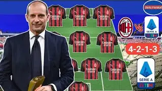 Ac Milan's 2025-26 Strongest Starting Lineup Under Allegri 💪✅ Ac Milan Confirmed Lineup 25-26 💥✅