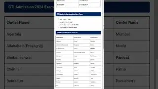 CTI Admission 2024 Last Date Extend Apply Start / ITI teacher entrance exam #cti #addmission #short