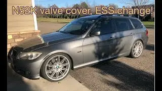 BMW E91 N52K Valve cover and eccentric shaft sensor replacement - bonus CDV delete!