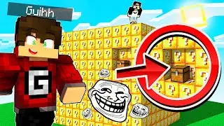 CUBAO de LUCKY BLOCK TROLL com BAU SECRETO no Minecraft! ✭ Guihh ✭