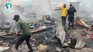Accra Fire Outbreak: Several Shops Razed at Tiptoe Lane, Circle