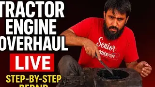  🔴 Live | Tractor Engine Block Overhaul Step by Step Repair
