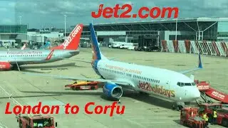 Jet 2 Flight - London Stansted to Corfu (Greece) - Boeing 737-800