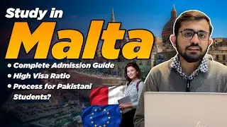 Study in Malta Without IELTS 2025 | High Visa Ratio | Low Fees | Admission, & Visa Process #malta