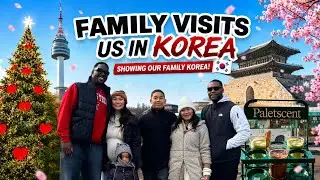 Family Visits Us in Korea 🇰🇷 | Showing Our Family Korea | Seoul, Suwon, Food & Christmas Magic