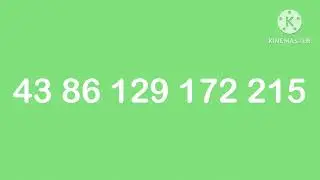 Counting By 43's - The 43 Times Table