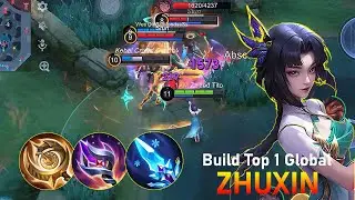 ZHUXIN SKY PIERCER BEST AGAINST DAMAGE | ZHUXIN BURST IS CRAZY | ZHUXIN BEST BUILD - MLBB