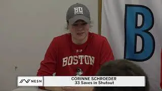 Corinne Schroeder Shuts Out Boston College In Women's Beanpot