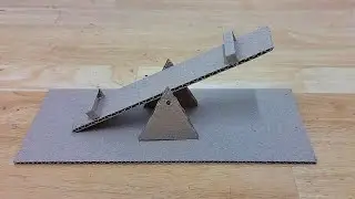 How to make seesaw with cardboard/cardboard seesaw