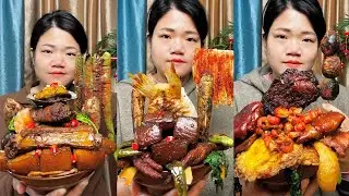Braised pork bones | Rural cuisine Mukbang & ASMR | Nitata Mukbang