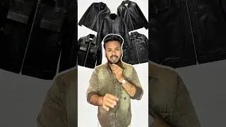 Black Leather Jacket Under ₹1000 😱 | Viral Winter Jacket Collection #short #youtubeshorts #jacket