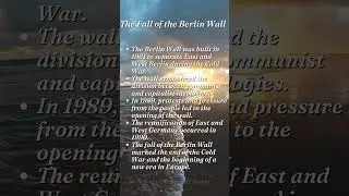 The Fall of the Berlin Wall
