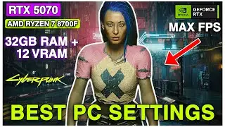 RTX 5070 | Ryzen 7 8700F | Cyberpunk 2077 Benchmark &ndash; High Settings Performance!