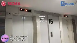 [4K] SIGMA SOLON Passenger Lifts - Pullman Central Park, Jakarta (Carpark)