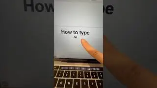 How to type &infin; infinity on MacBook #macbooktips #macshortcuts #infinity