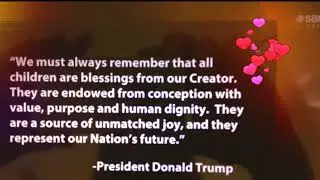 SonlifeTV (SBN) presents Anti Abortion Quote by US President Donald Trump - ProLife