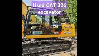 Used Caterpillar 326D excavator, medium-sized 260 bucket loader, foreign trade