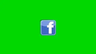 7  facebook  button - animated facebook like button on green screen - free use
