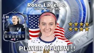 🔥🔵 91 Rated Rose Lavelle Player Review! TOTY HM Player SBC!⭐🔵. FC 26 Ultimate Team.
