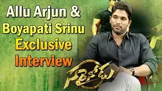 Exclusive Interview with Allu Arjun & Boyapati Srinu || #Sarrainodu || Vanitha TV