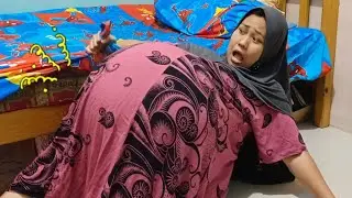 Gawaatt..‼️mama hamil tua mendadak kontraksi jatoh dari tempat tidur bayinya hilang