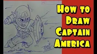 How to draw captain America #avengers