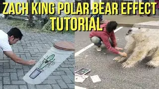 Tutorial: Camera Projection | Planar Tracking | Zach King Polar Bear Video Illusion