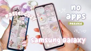How to Make Your Samsung Phone Pastel & Cozy 🌷 | Aesthetic Customisation Without Apps | android