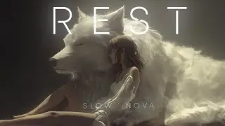 🌙 R E S T -  Celtic Dreams | Ambient Harp & Flute Music with Mythical Wolf Guardian 🐺✨