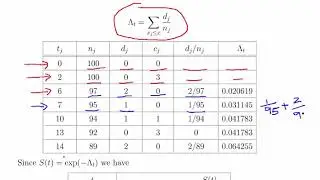 Survival Analysis - Nelson Aalen Estimates