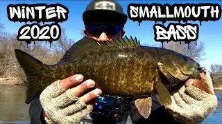 Winter Smallmouth Bass fishing in Illinois