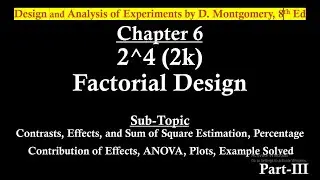 2^4 Factorial Design | 2k Factorial Design | 2^4 Problem Solved By Hand Part 3