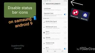 How to disable system icons in the status bar of samsung android 9